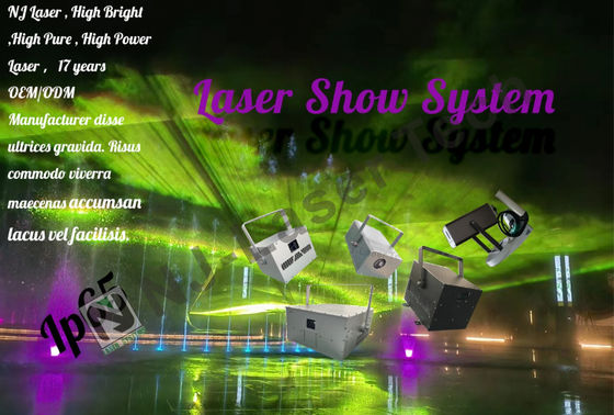 1000mW Laser Show com módulo de scanner XY de alta velocidade e sistema de refrigeração
