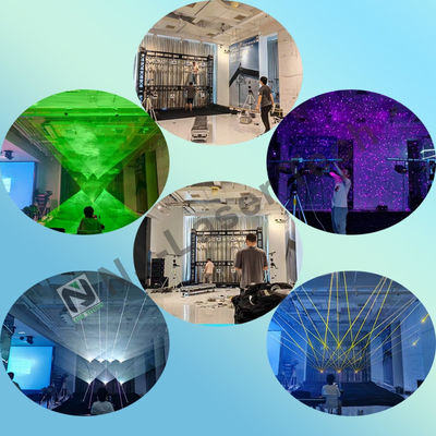 AC100-240V Voltagem e Green Laser Color Laser Show com material SS304