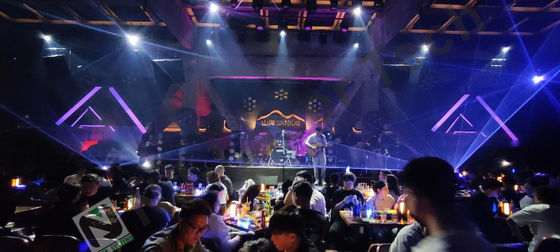 10°C-35°C Impressionante Espetáculo de Luz Laser Operação perfeita e estável Para Grandes Eventos
