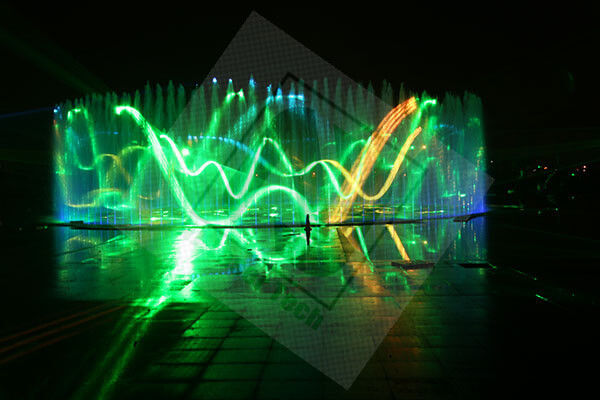 RGB Show Laser Pulse Frequência 1-50kHz Ar Refrigerante Para Iluminação de Resorts