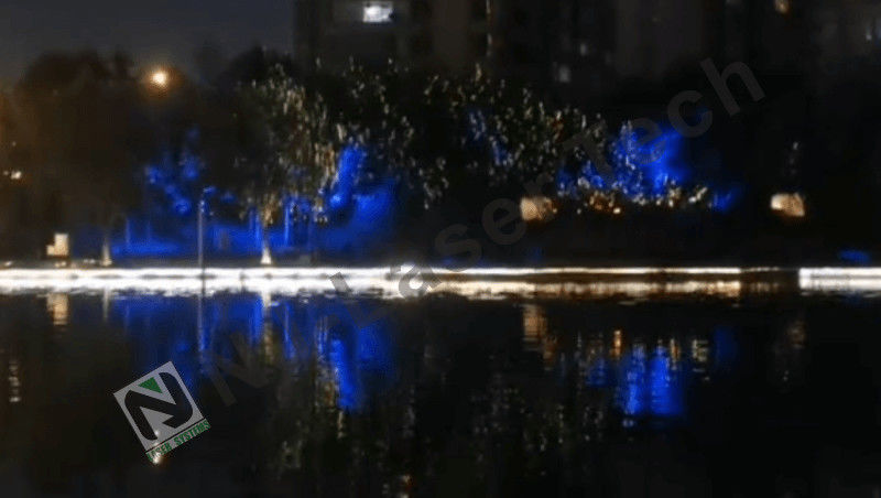 Fonte de luz LED de controlo remoto Iluminação de fonte a laser para exibição decorativa