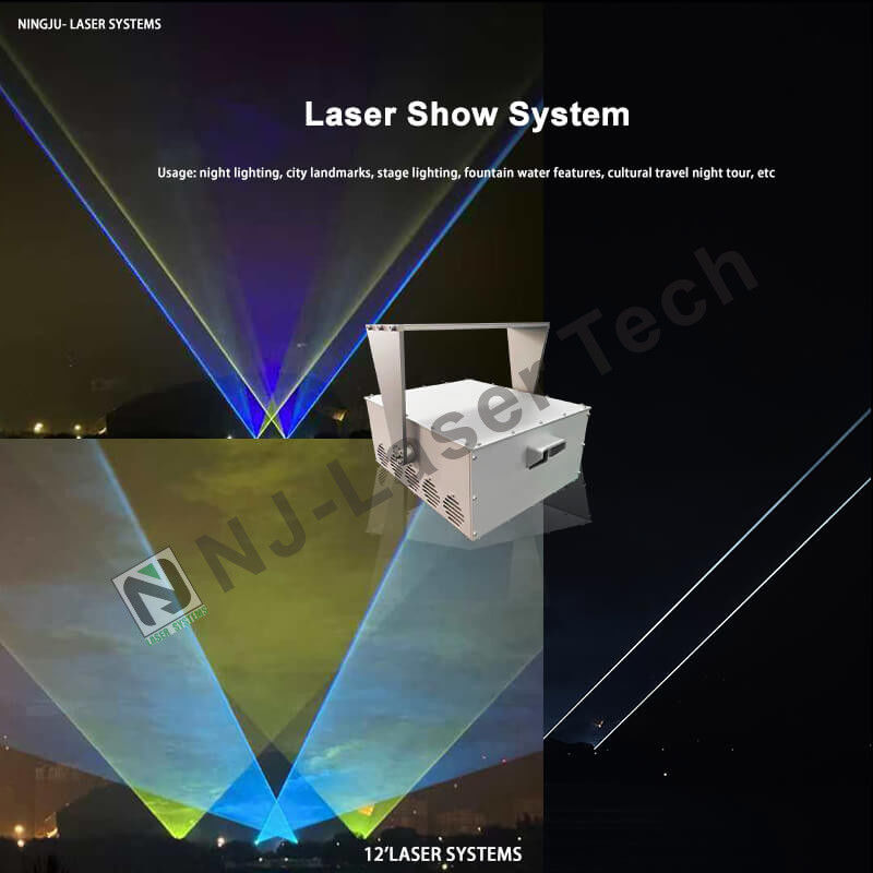 Opções de montagem de suportes suspensos de iluminação de engenharia a laser para concertos -20°C a 40°C e além