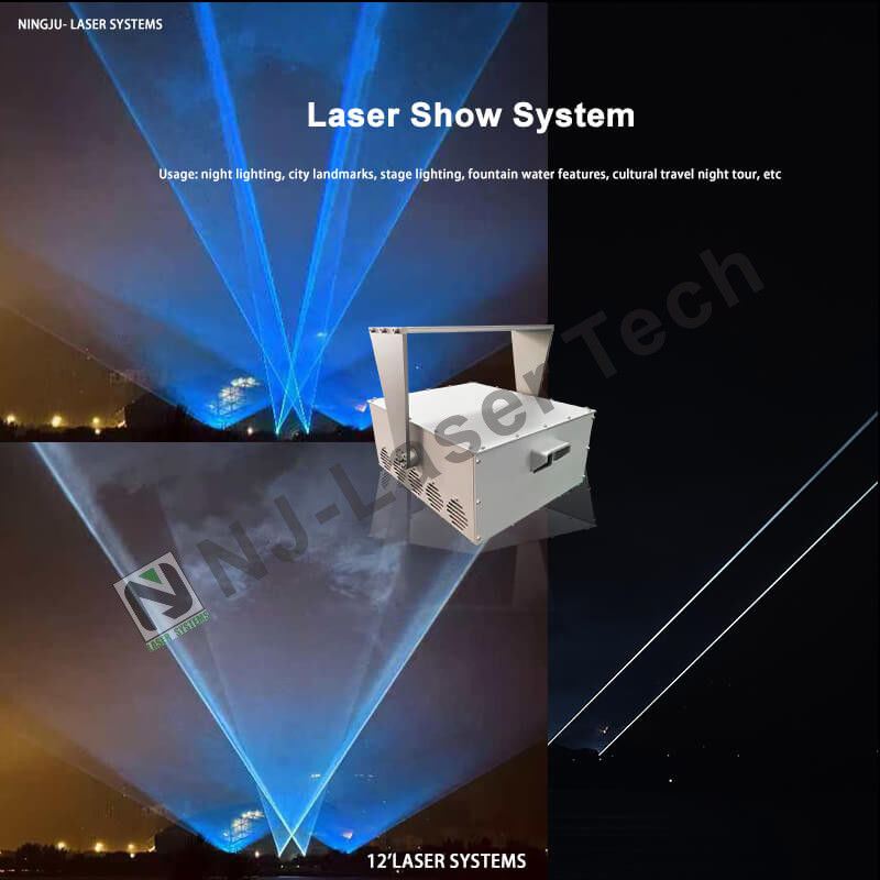 Opções de montagem do ângulo do feixe e do suporte suspenso ajustáveis para o sistema de iluminação de engenharia a laser de nível profissional
