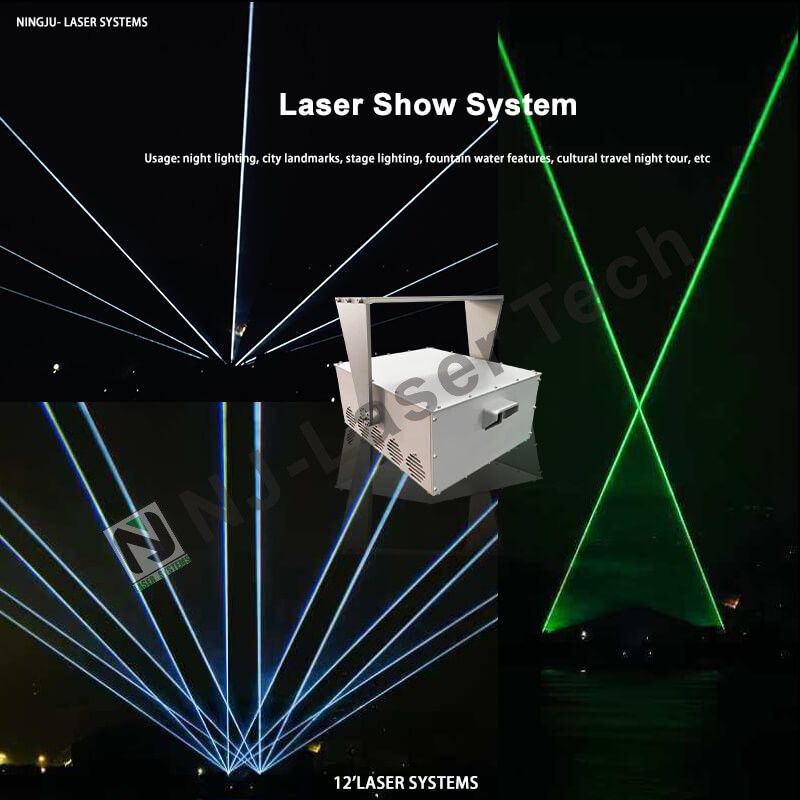 Alto Eficiência RGB Brilhante Laser Show Com Laser Color Verde personalizado