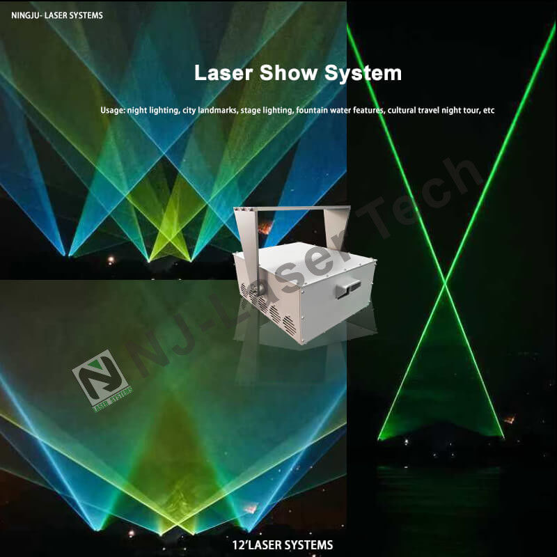 15W-30W Luz laser -40-60C/-40-80C 1,3mrad Feixe para ambientes de temperatura